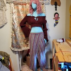 Madewell Serape Striped Tulip Skirt